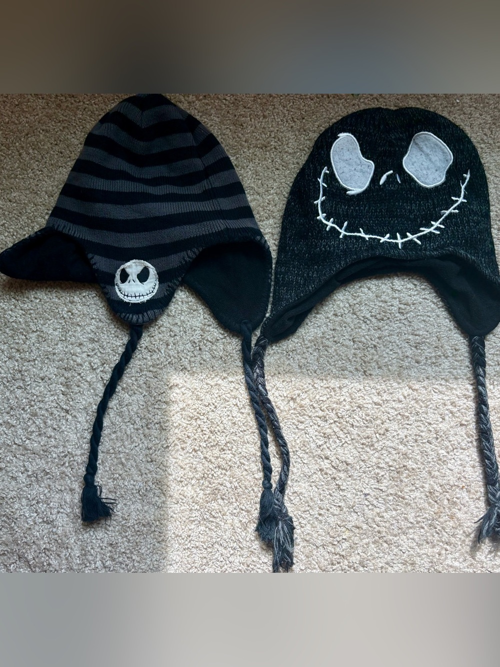 Disney The Nightmare Before Christmas Jack Skellington Laplander Hats – Set of 2